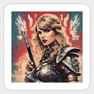 Taylor Swift vintage dnd style art Sticker